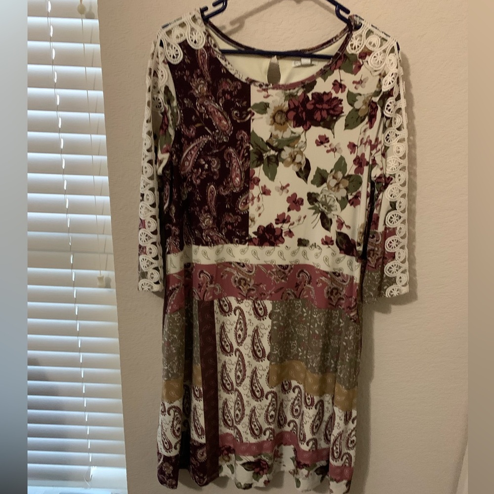 Long sleeve midi dress
